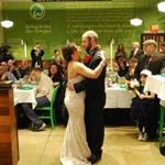 The wedding dance at Wahlburgers.  